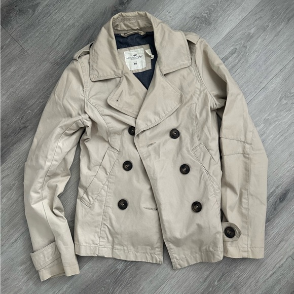 H&M Light Tan Double-Breasted Trench Coat - Picture 1 of 3